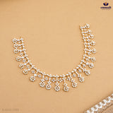 Elegant White CZ Necklace and Hangings by TANIRIKA and TISHA