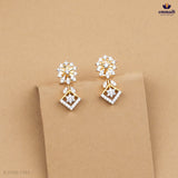 Exquisite CZ Necklace and Silver Hangings - Premium Design by VIDULIKA & ISHWARIKA