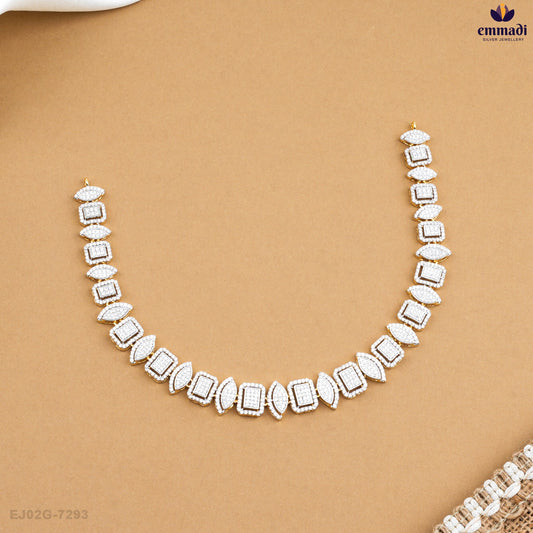 JALPA Premium CZ White Necklace Collection