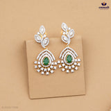 JIGYASA & KALIKA Exquisite CZ Necklace and Elegant Hangings