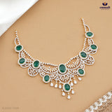 NAVITA Rakshita Exquisite Premium CZ Necklace and Hangings