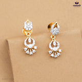 Sumaya Elegant CZ Necklace and SUNDARI Exquisite Premium CZ Silver Hangings