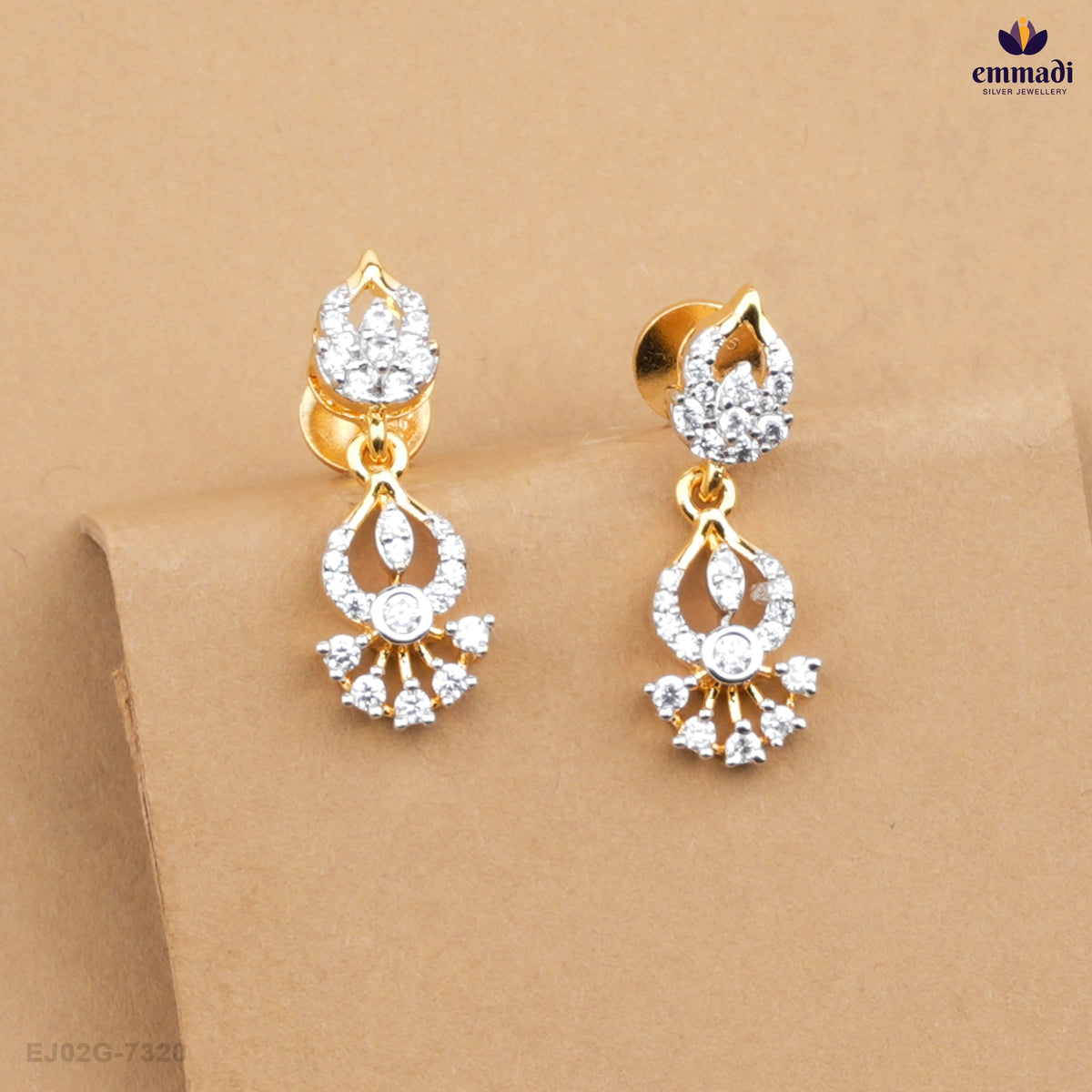 TITHI Elegant White CZ Hangings