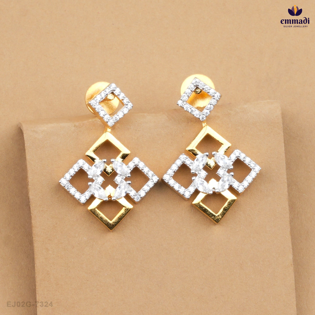 AASHVI Exquisite White CZ Pendants