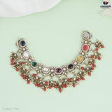 Alankrita Exquisite Victorian Multi-Color Necklace