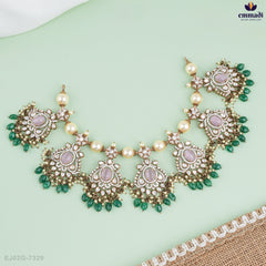 ADVAYA Elegant Victorian White Necklace