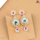 RAIKA Premium Exquisite Multi-Colored CZ Necklace and Hangings