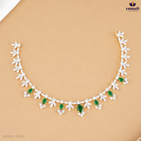 PAVITRA & SAMYA Elegant Exquisite CZ Necklace and Hangings