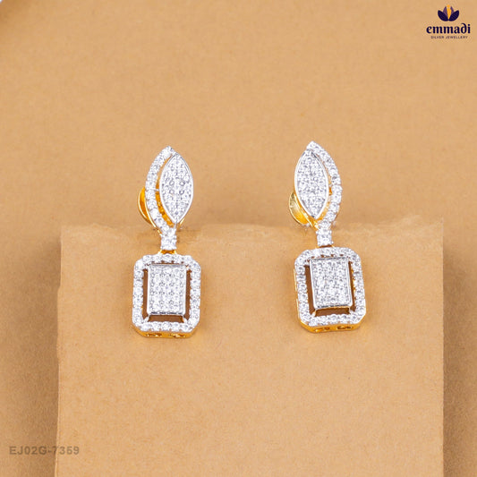 SHIVIKA Elegant White CZ Hangings