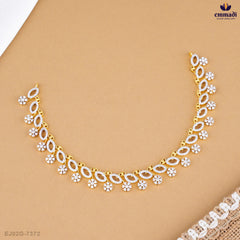 MITRA Premium White CZ Necklace