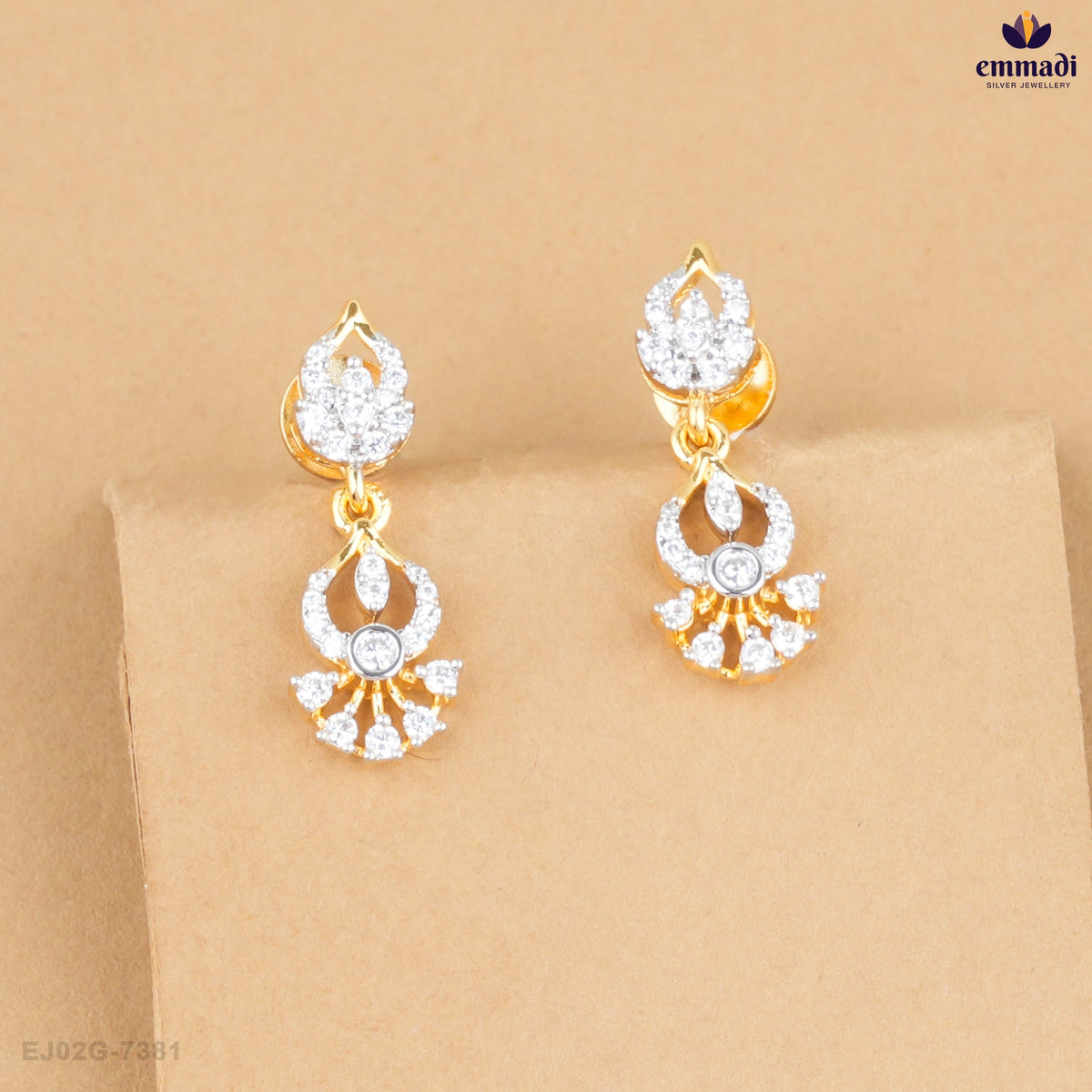 Shilpa's Exquisite White CZ Hangings