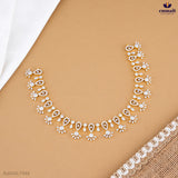 Vasundhara Premium CZ White Necklace