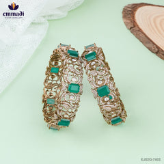 CHANCHALA Victorian Green Bangles Collection