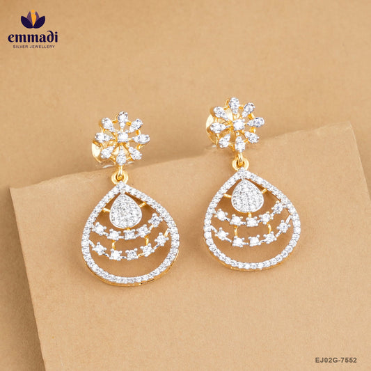 ANTARA Elegant White Premium CZ Hangings