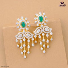 DEEPABALI Exquisite Green CZ Hangings