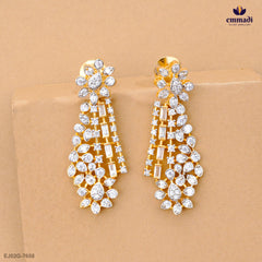 DEEPALAKSHMI Elegant White CZ Hangings