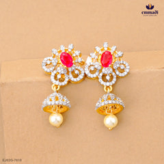 Deepalee Exquisite Red CZ Silver Jewellery