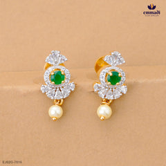 Deepanjali Elegant Green CZ Studs