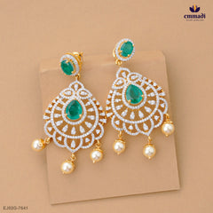 DEVAMAYI Premium Green CZ Hangings