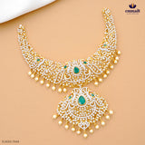 Devashri Premium CZ Green Necklace