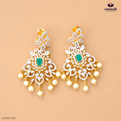 DEVASREE Luxury Green CZ Hangings