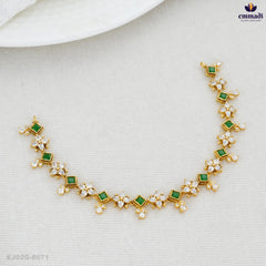 Dhanishta Premium Antique Green Necklace