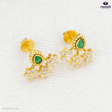 DIPANNITA Premium Antique Green Studs