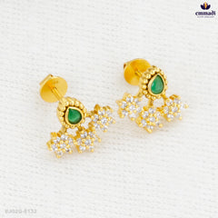 DIPANNITA Premium Antique Green Studs