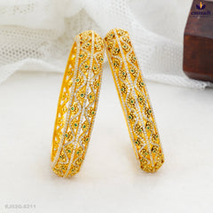 DYPALIE Premium Antique Green Bangles