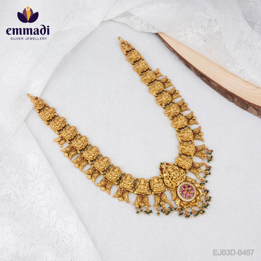 Rani's Nakshi Na Long Necklace: Handcrafted Indian Jewelry