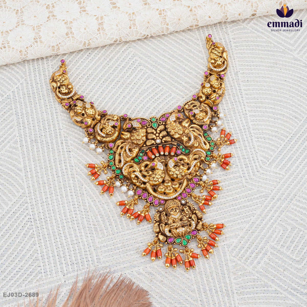 Bimlesh Pagadam Multi Nakshi Necklace