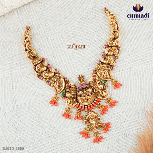 Bimla's Pagadam Collection: Nakshi Necklace