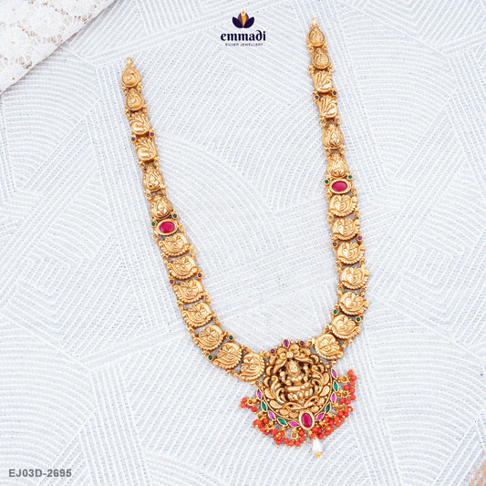 Bhopal's Exquisite Pagadam Long Necklace