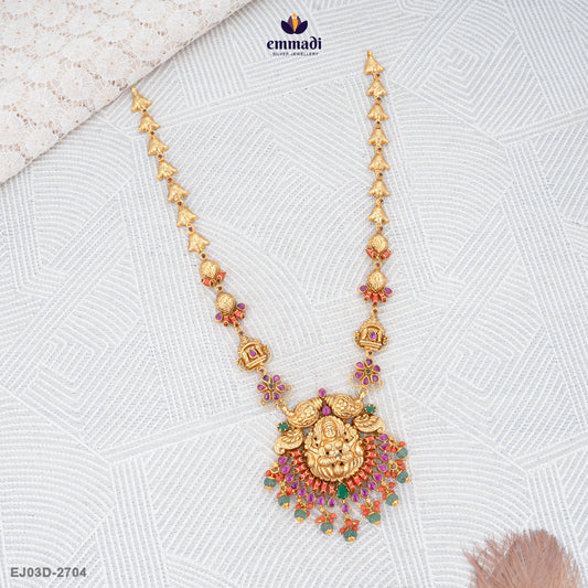 Bharkah Exquisite Long Necklace Nakshi