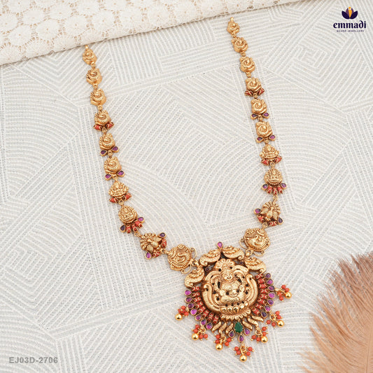 Bhagwati Pagadam: Long Nakshi Necklace