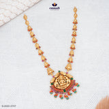 Benjir Pagadam Long Necklace Nakshi Pink