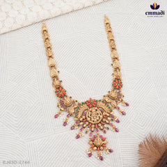 Babli Elegant Nakshi Long Necklace & Naziya Siddiqui Silver Hangings Collection