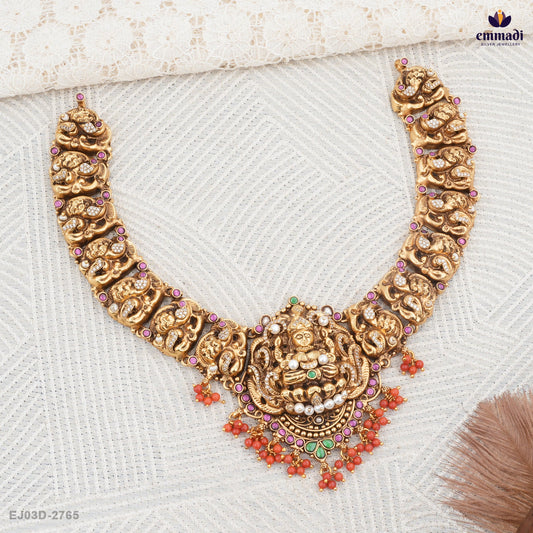 Asgari Pagadam Necklace Nakshi Collection