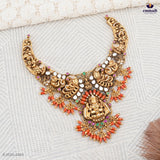Antim Elegant Multi-Colored Nakshi Necklace
