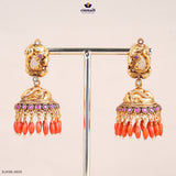 EHIMAYA Exquisite Pink Kundan Nakshi Buttalu