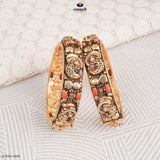 FAALGUNEE Exquisite Pink Nakshi Bangles Collection