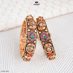 FOOLAN Radiant Multi-Color Kundan Bangles
