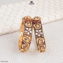 GAGANASINDHU Exquisite Multi-Color Kundan Bangles