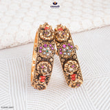 GAJAGAMINI Exquisite Multi-Color Kundan Nakshi Bangles