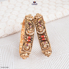 Gajalakshmi Radiant Multi-Color Kundan Bangles