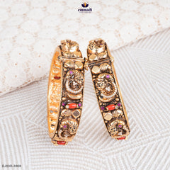 GAJAMUHA Exquisite Pink Nakshi Bangles