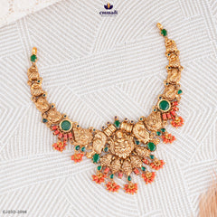 GATHA Exquisite Nakshi Necklace in Green