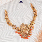 GATHIKA Exquisite Multi-Colored Nakshi Necklace