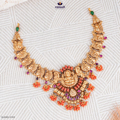 GAUREE Exquisite Pink Nakshi Necklace