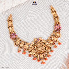 GAUREY Exquisite Multi-Colour Nakshi Necklace